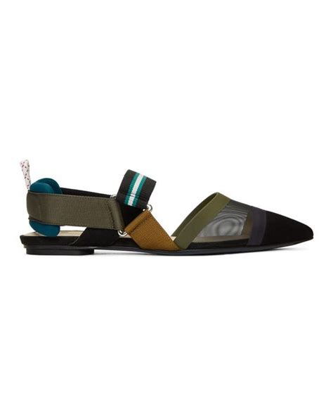 fendi flat mesh shoes